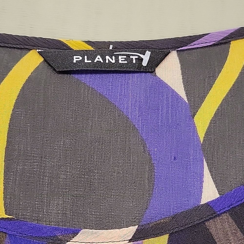 Planet 100% Silk Blouse 12 - Picture 3 of 9